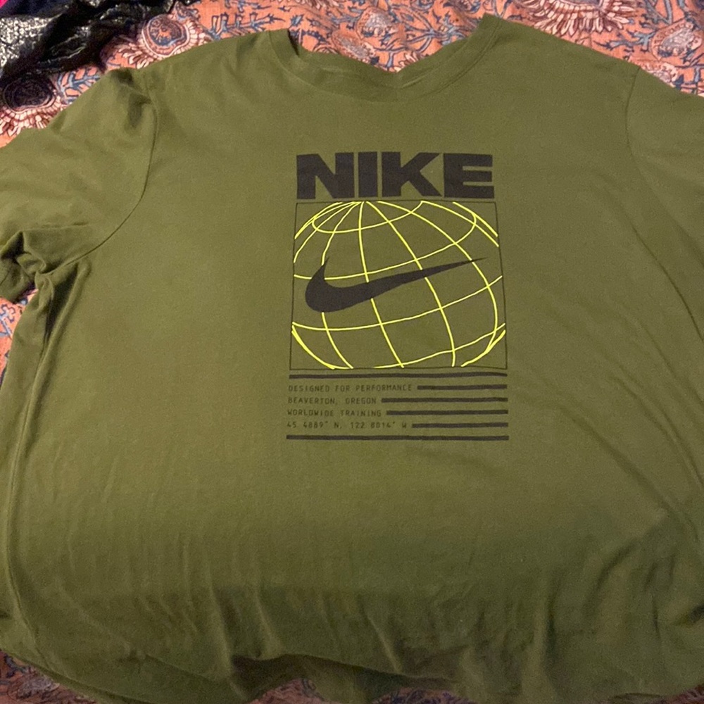 Nike Army Green Tee-Dri-Fit